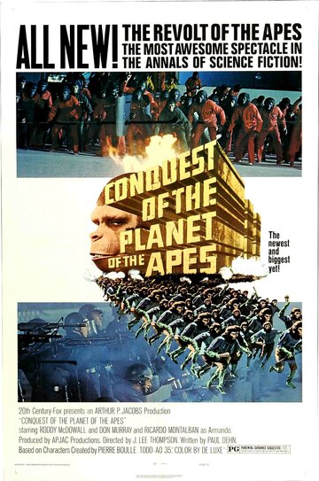 Смотреть фильм Завоевание планеты обезьян 1972 года онлайн
